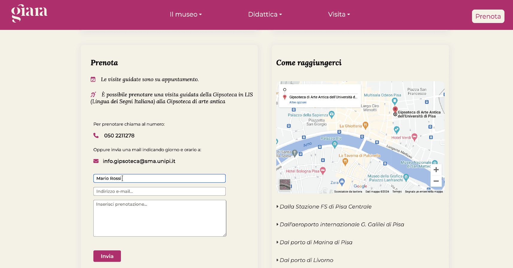 PrenotazionisitoGiara